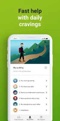 Adiquit Quit smoking android App screenshot 1